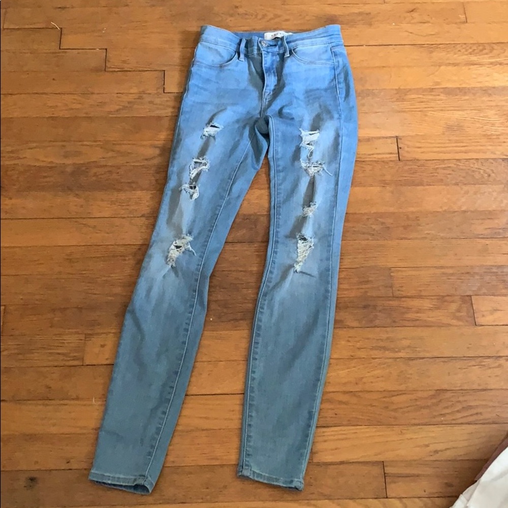 Pacsun skinny ripped jeans, high waisted